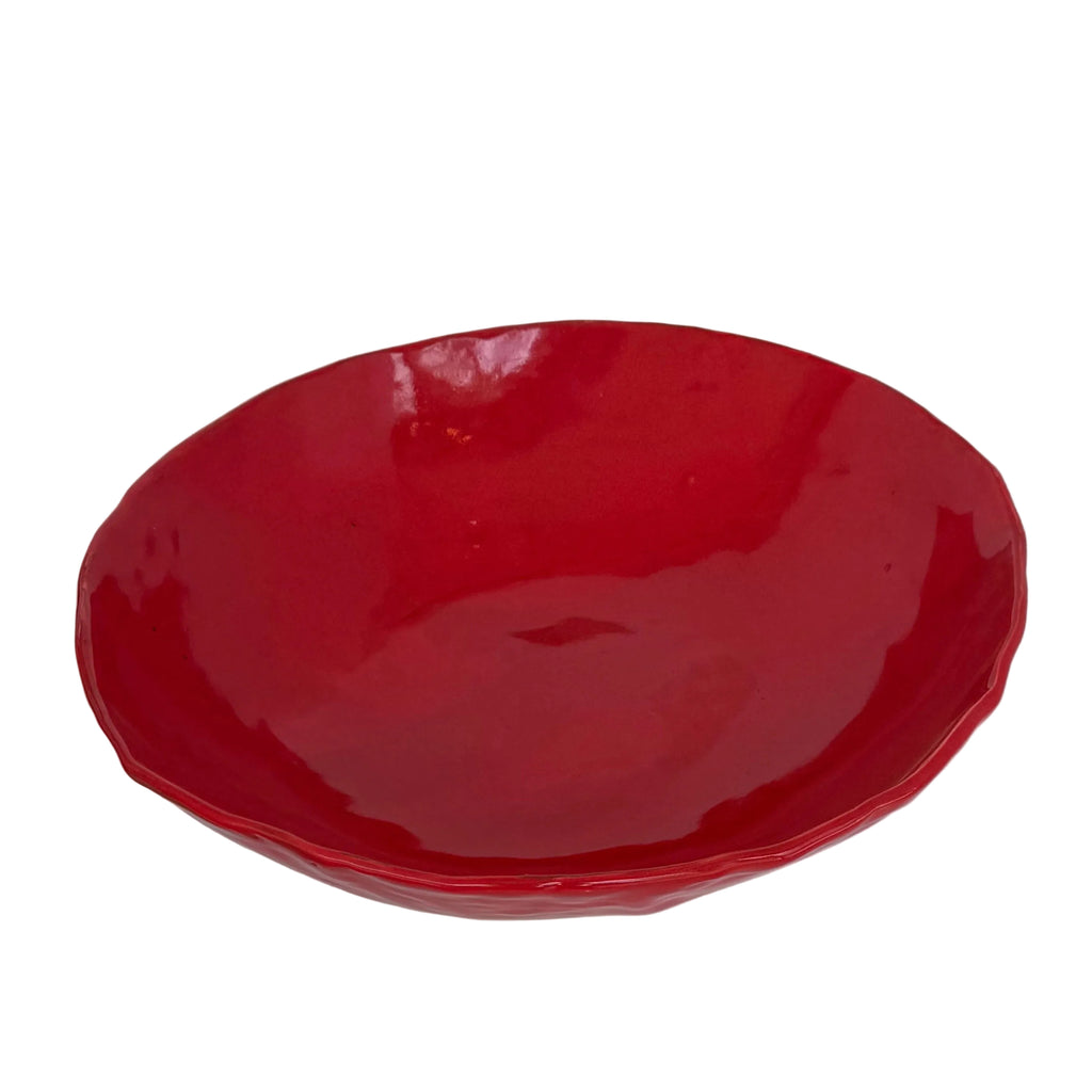 Tivoli Tile Works Serving Bowl, Red