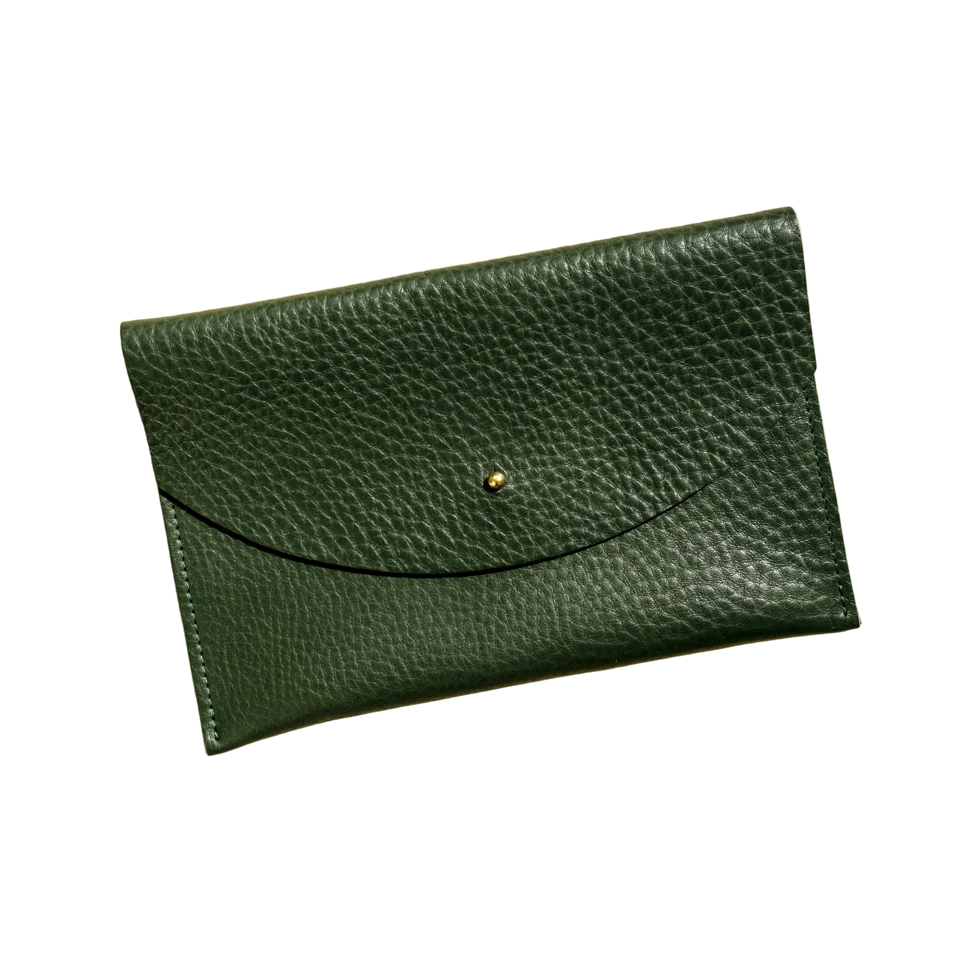 Envelope Pouch - Kelp Leather
