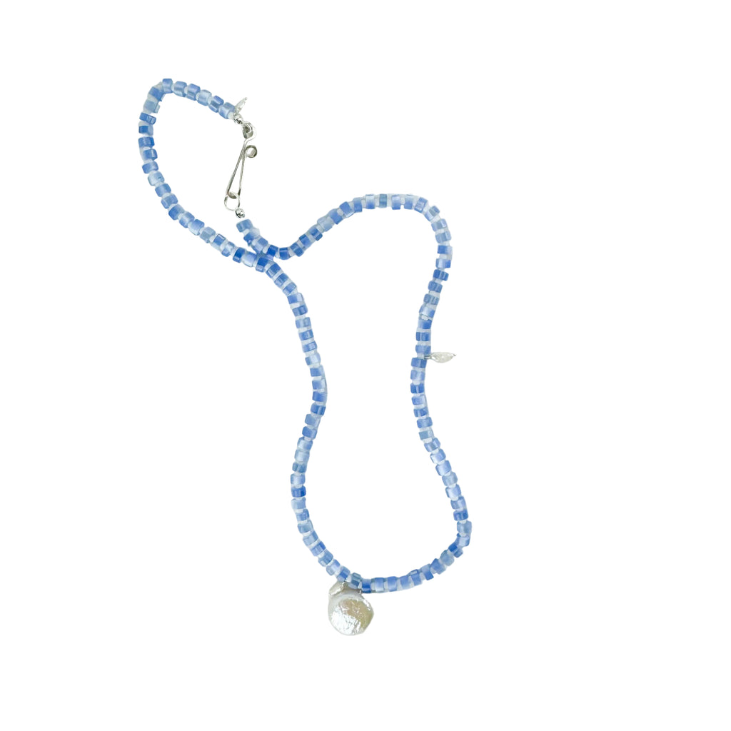The Galileo Galilei - Blue/White: 15" / Sterling Silver
