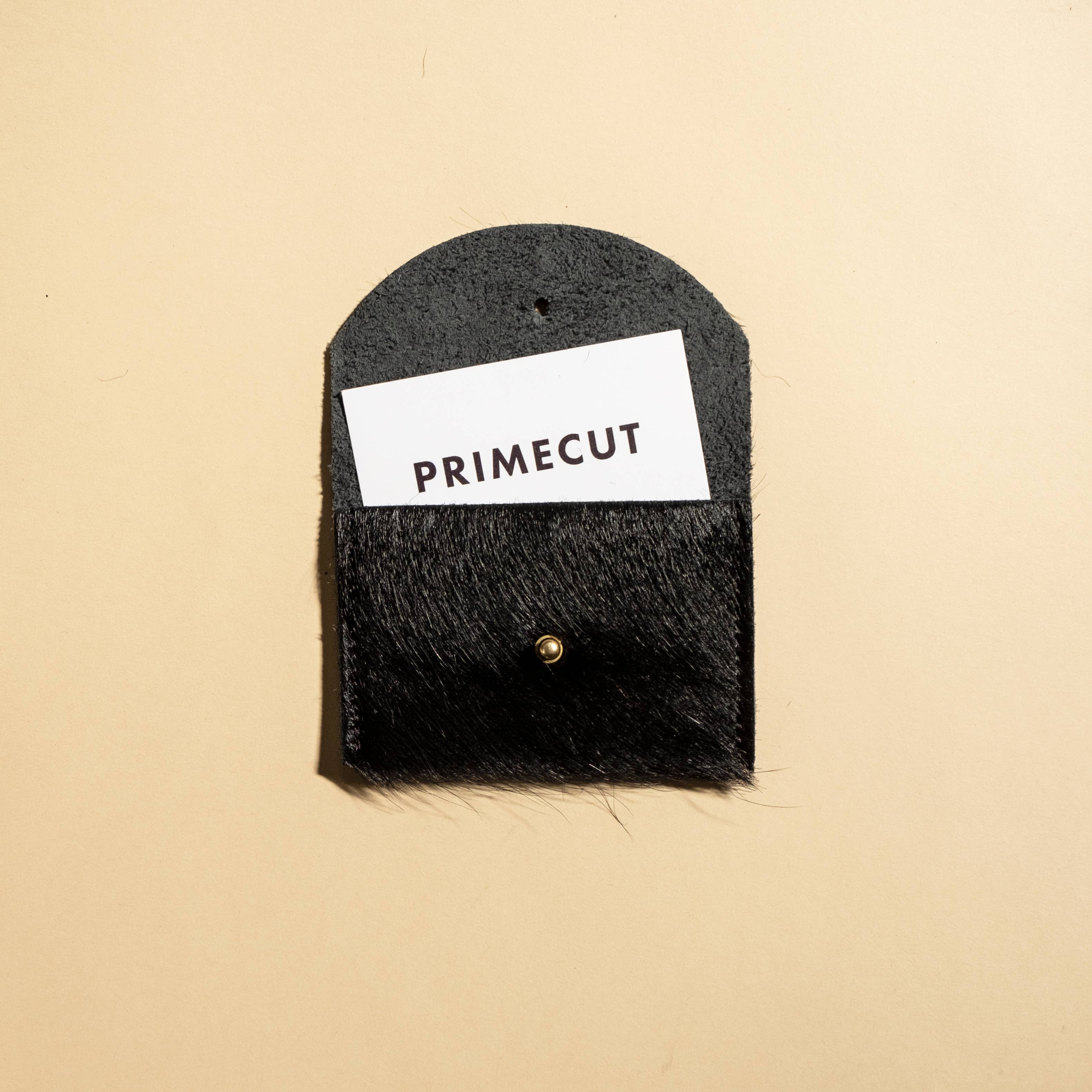 Cardholder - Black Hair on Hide