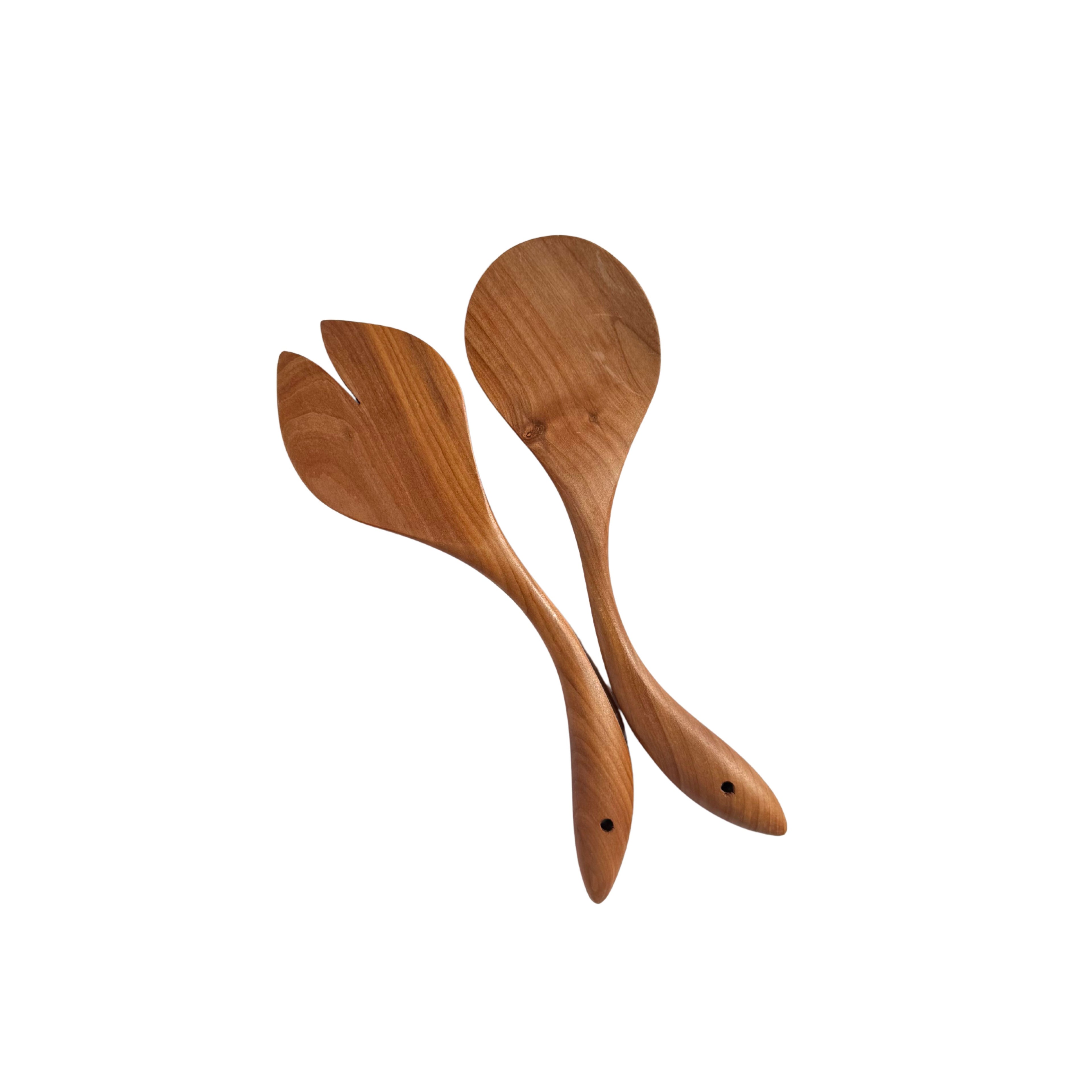 Modernist Wood Salad Servers