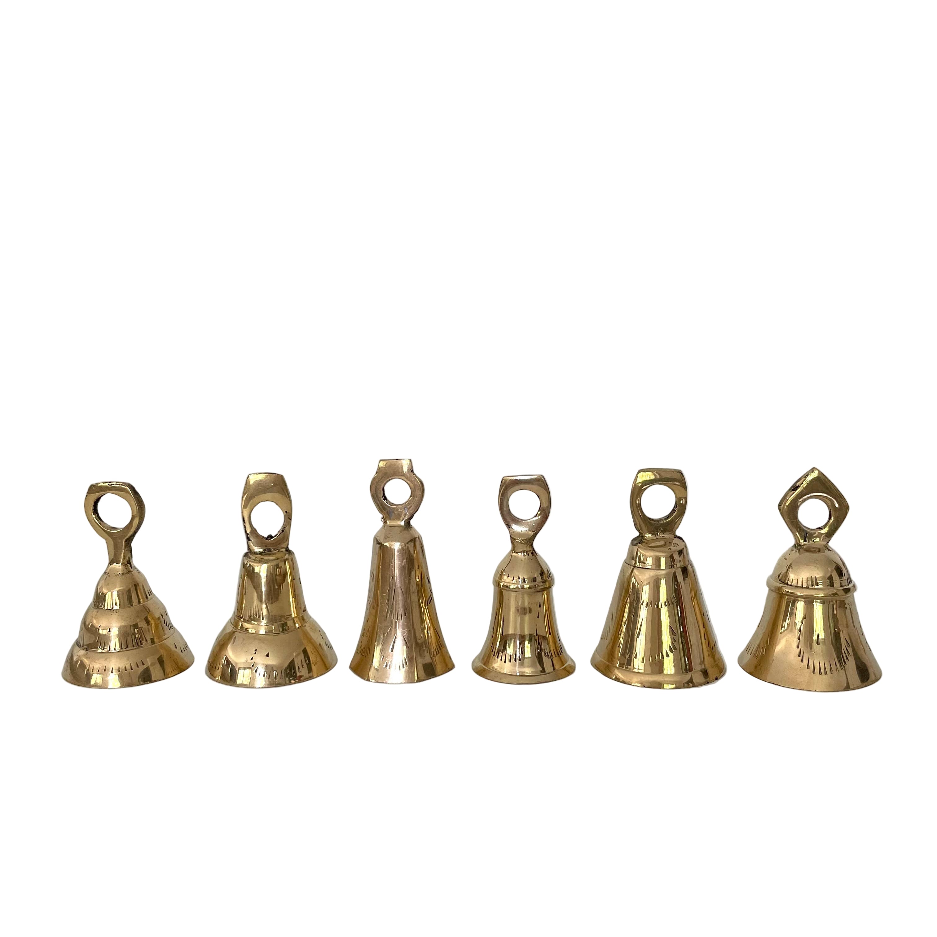 Handmade Brass Bells, 2 1/2”