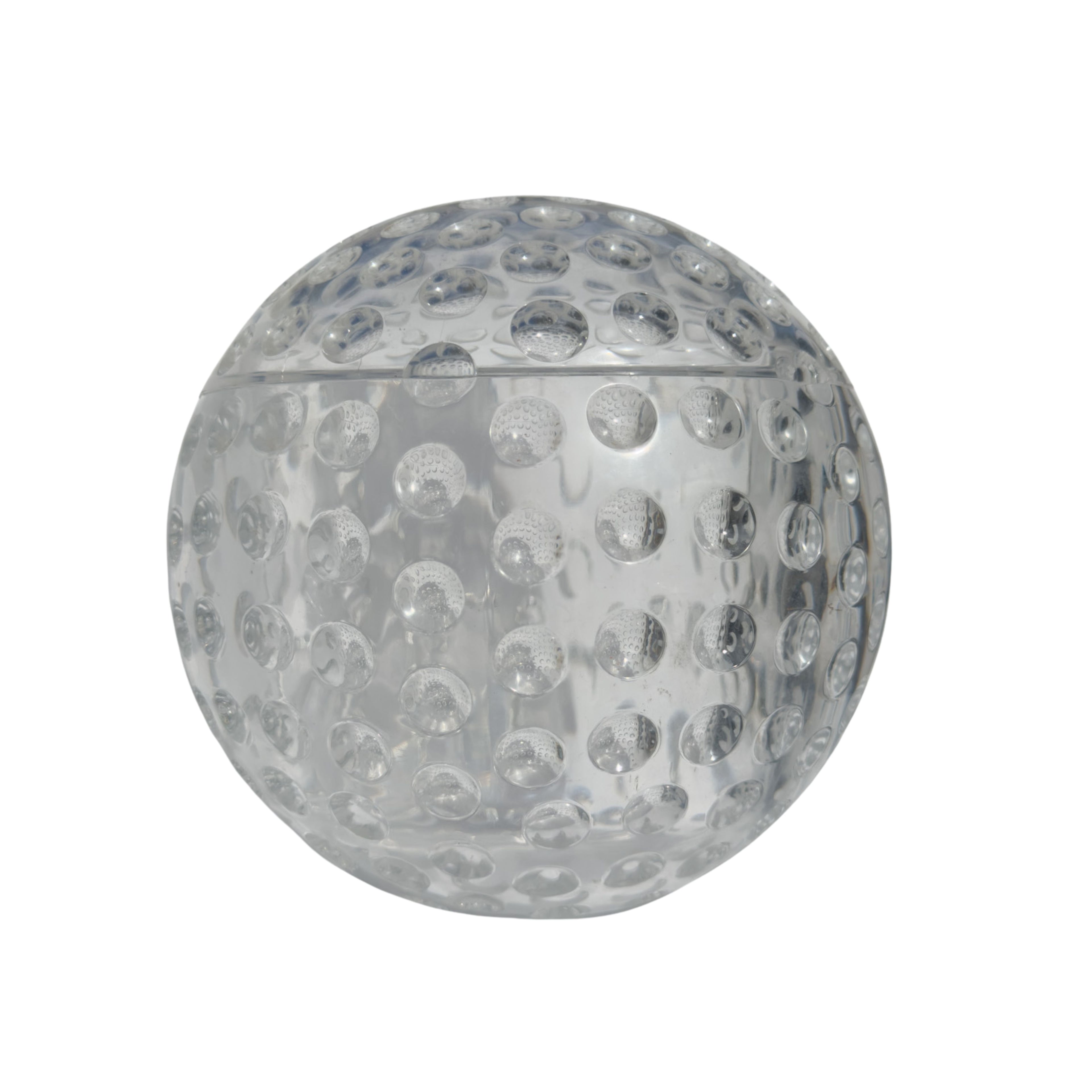 Lucite Golf Ball Ice Bucket