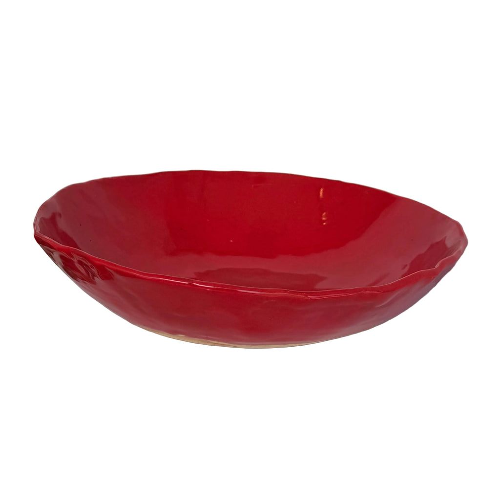 Tivoli Tile Works Serving Bowl, Red