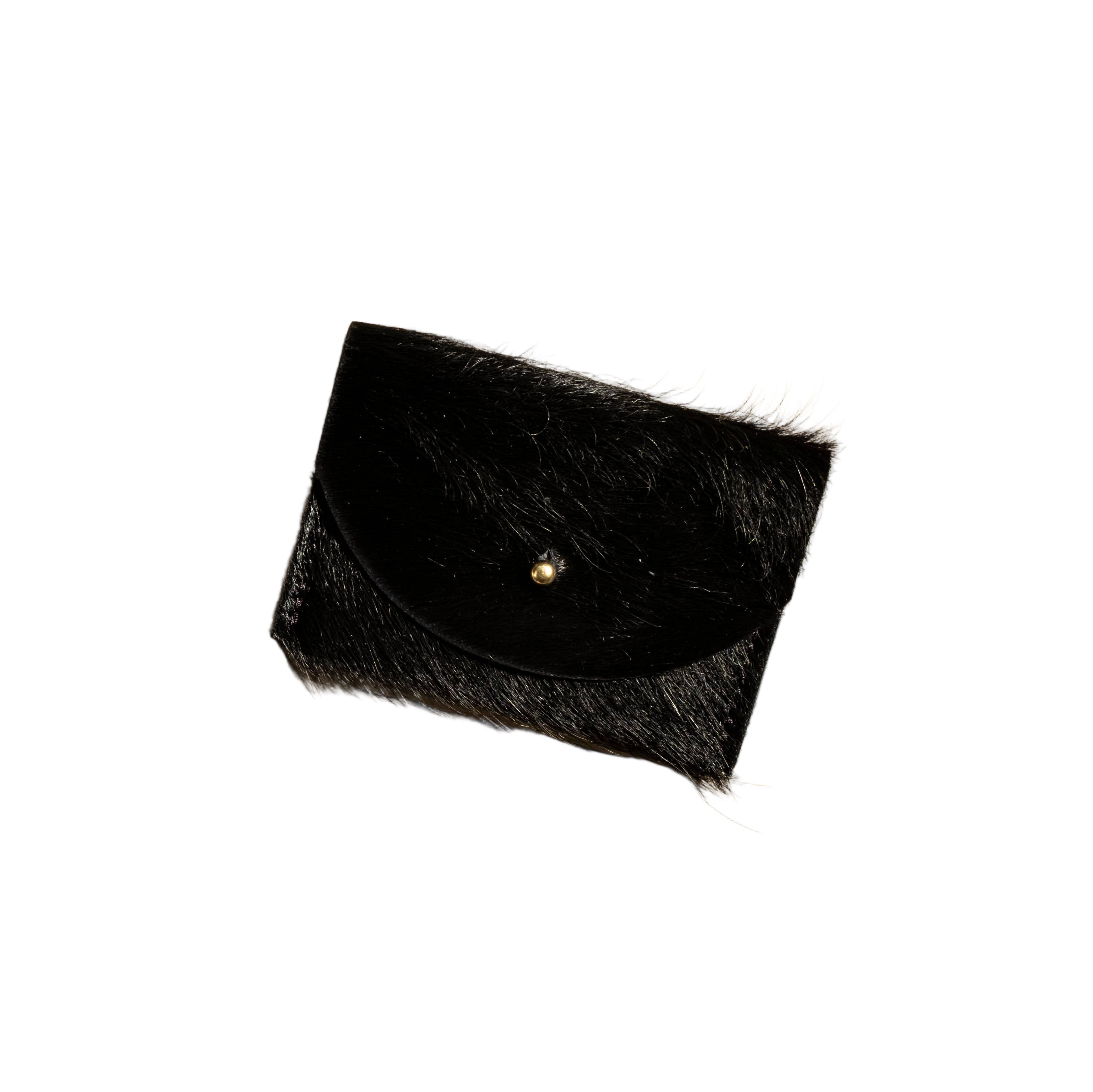 Cardholder - Black Hair on Hide
