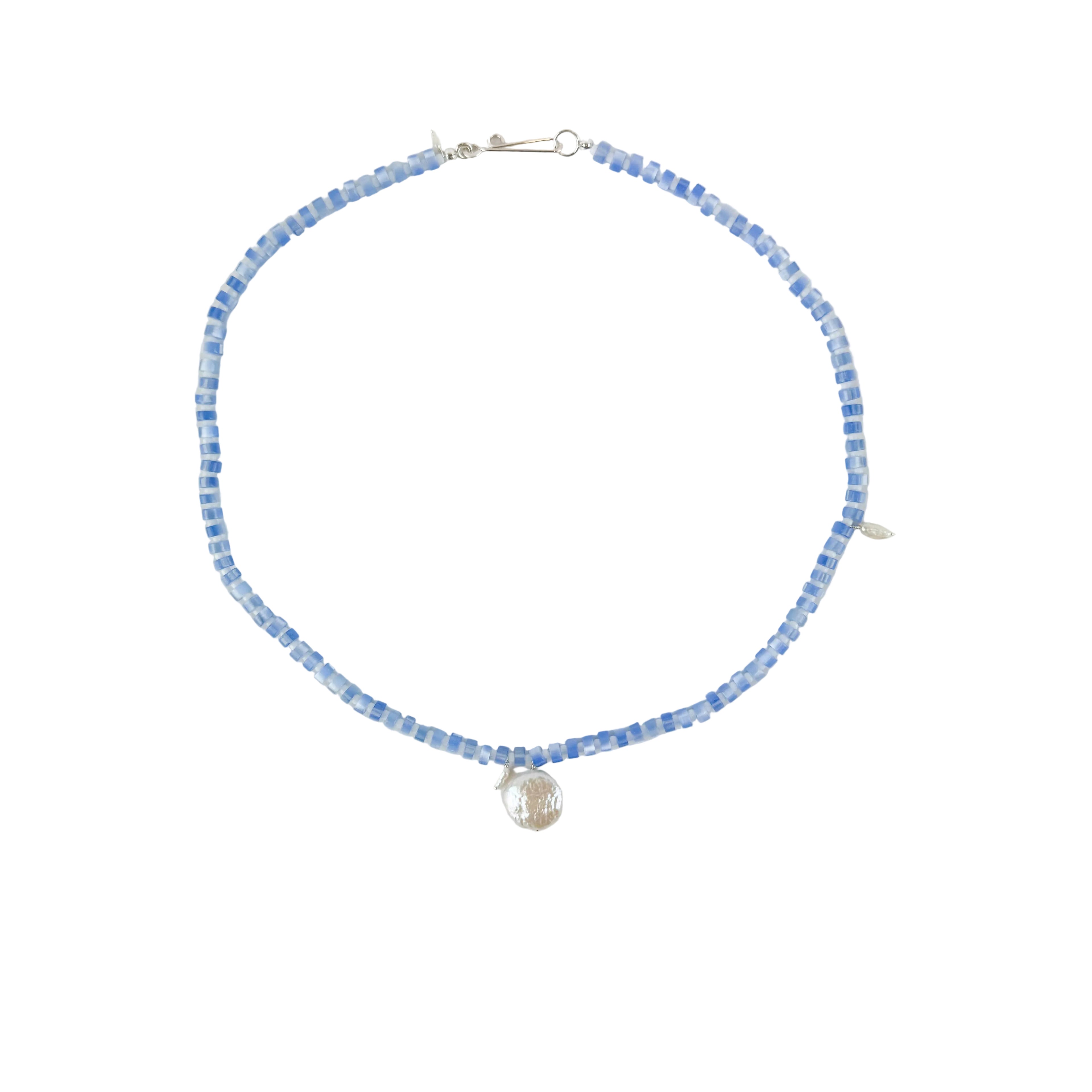 The Galileo Galilei - Blue/White: 15" / Sterling Silver