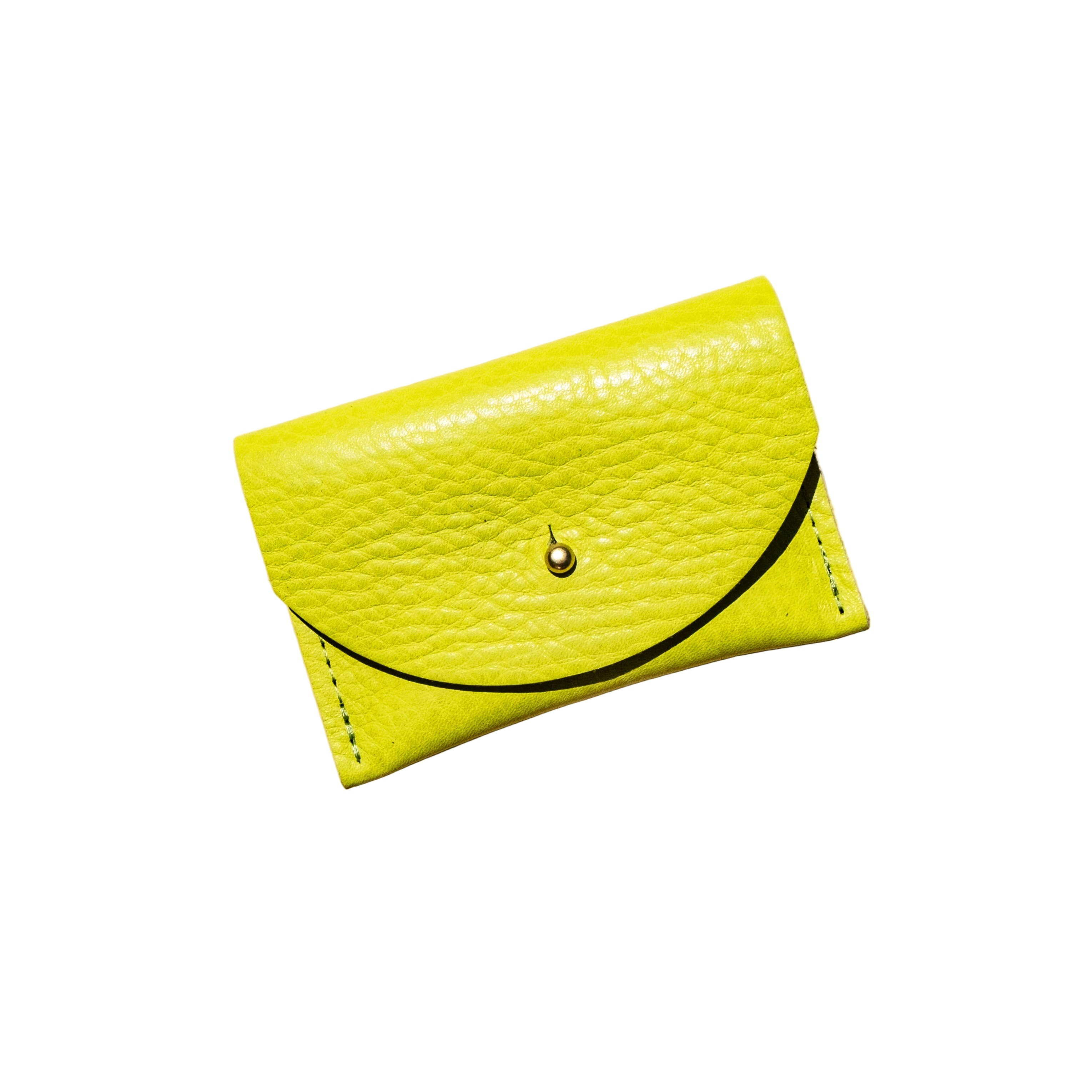 Cardholder - Chartreuse Leather