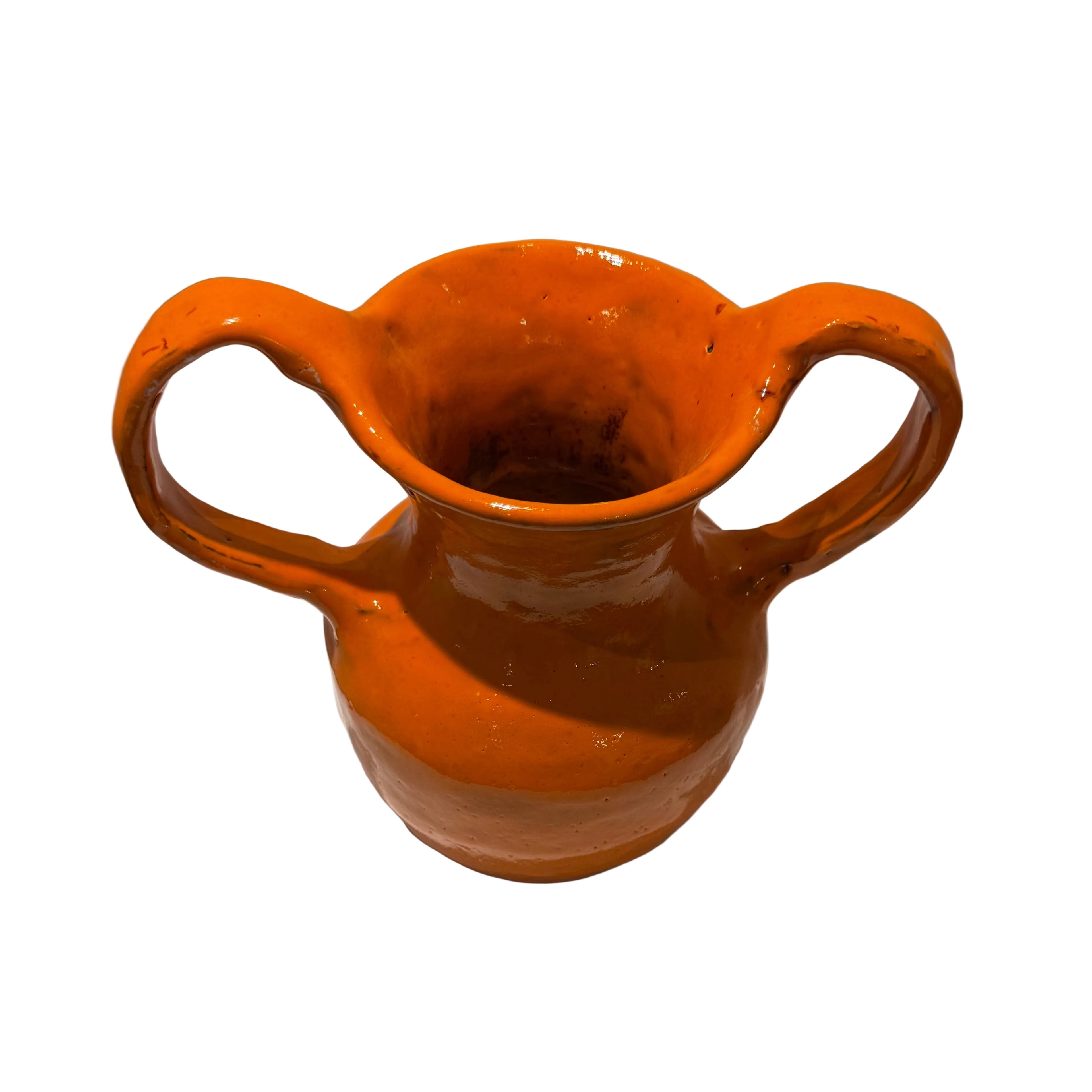 Tivoli Tile Works Orange Amphora Vase