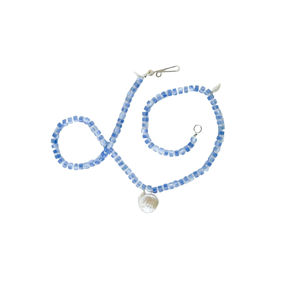 The Galileo Galilei - Blue/White: 15" / Sterling Silver