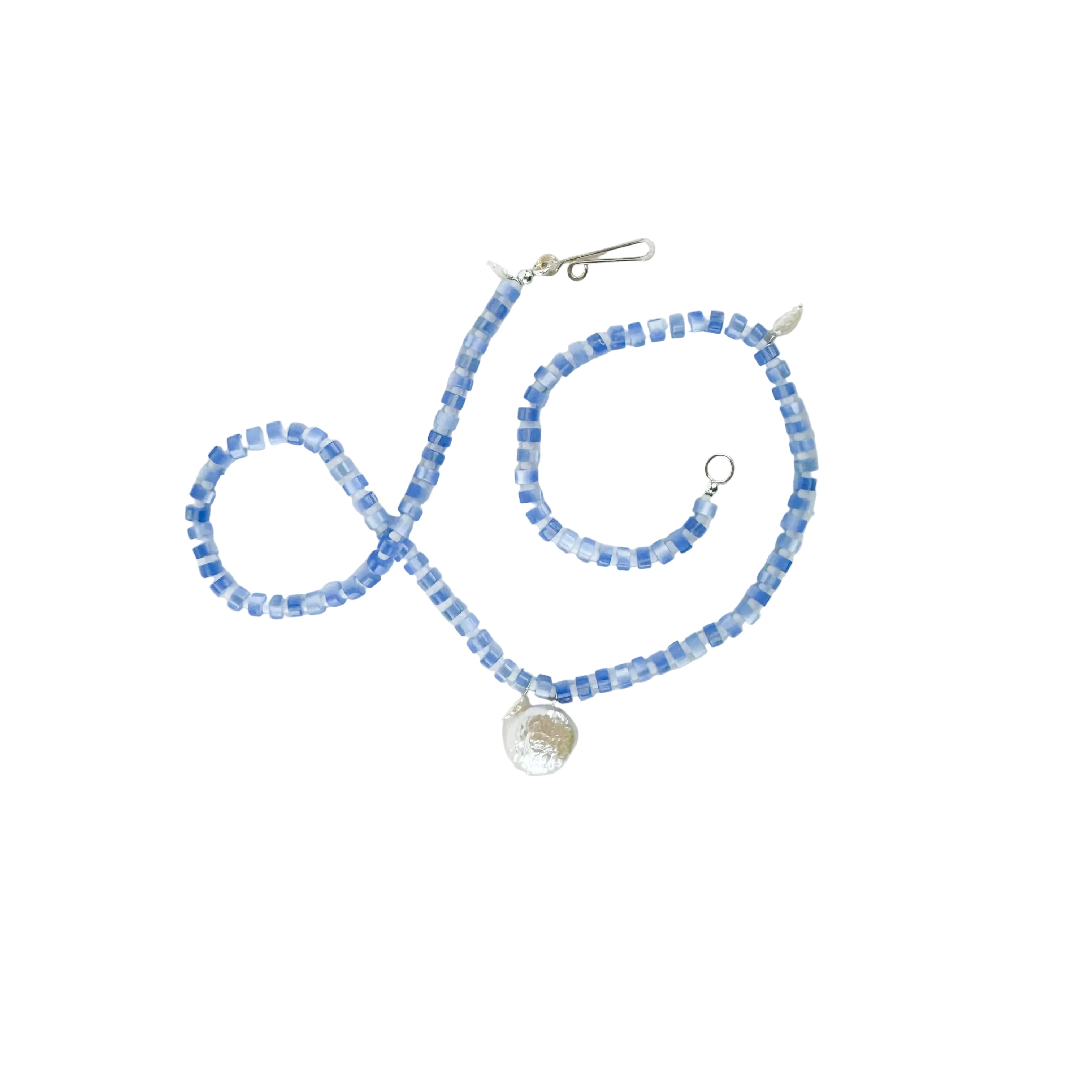 The Galileo Galilei - Blue/White: 15" / Sterling Silver