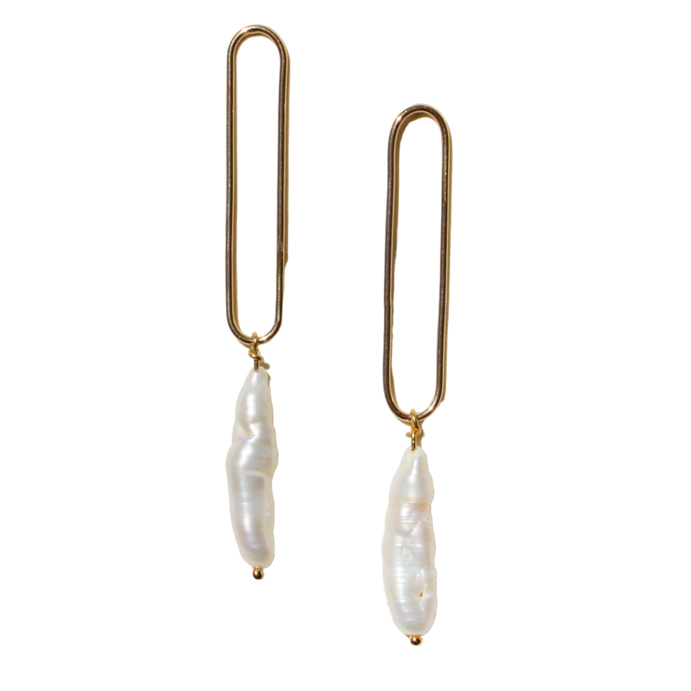 Pillar Pearl Earrings