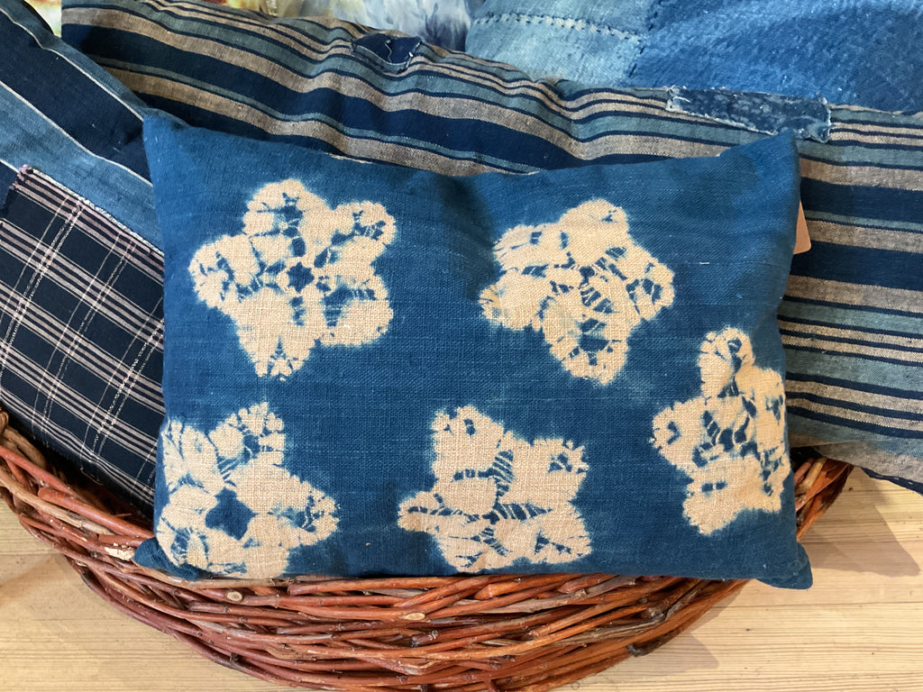 Ad Astra Japanese Shibori Throw Pillow, Small