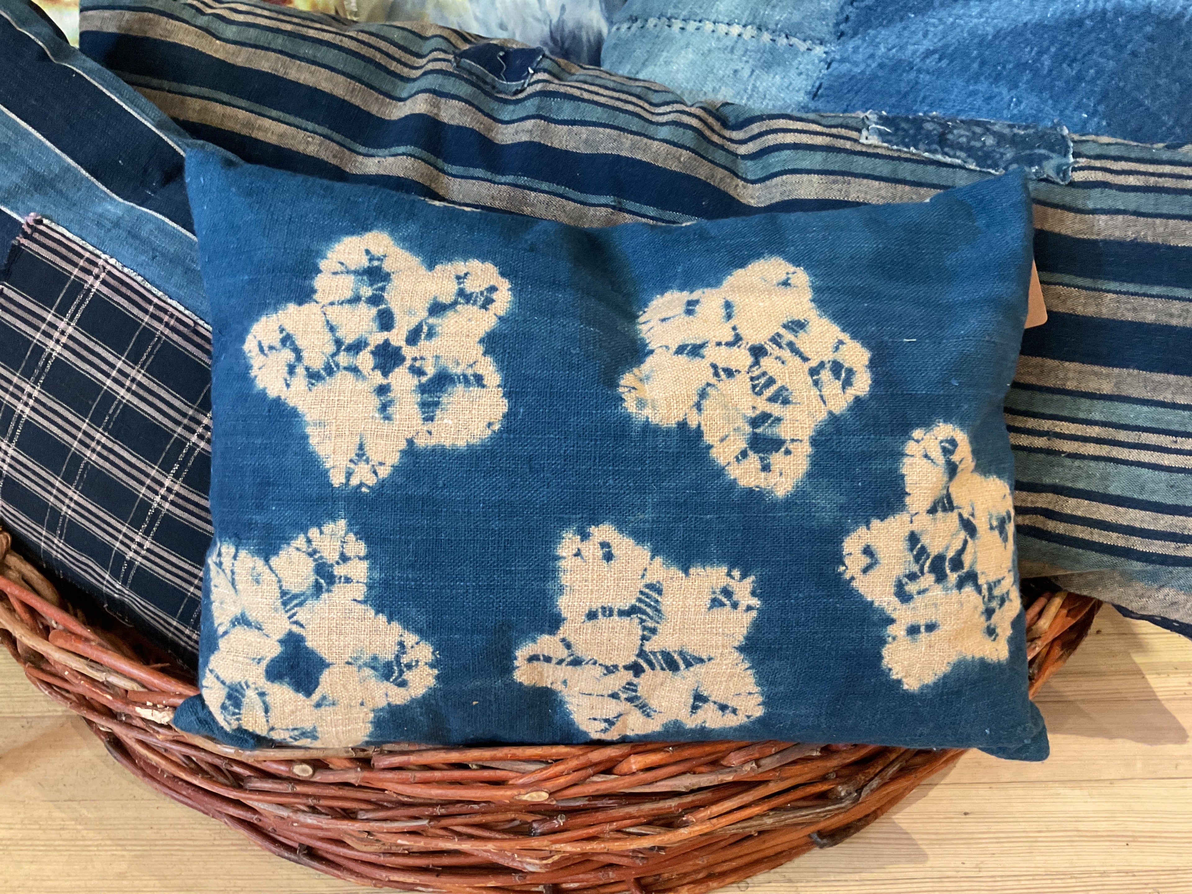 Ad Astra Japanese Shibori Throw Pillow, Small