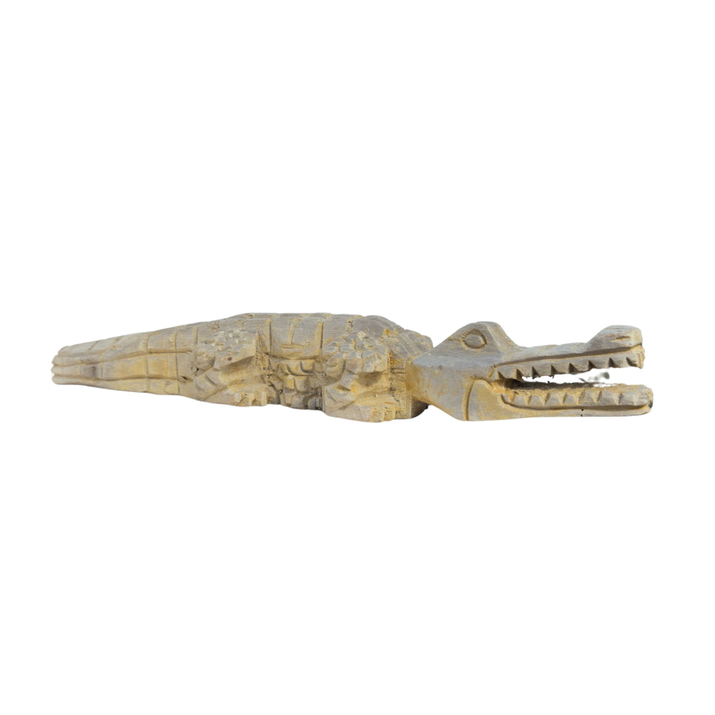 Hand-carved Wooden Crocodile