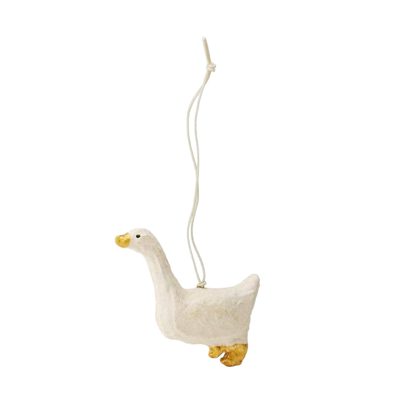 Paper Mache Duck Ornament