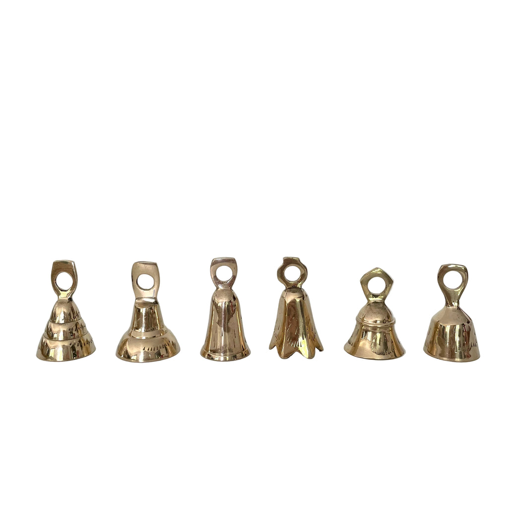 Handmade Small Brass Bells, 1 3/4"
