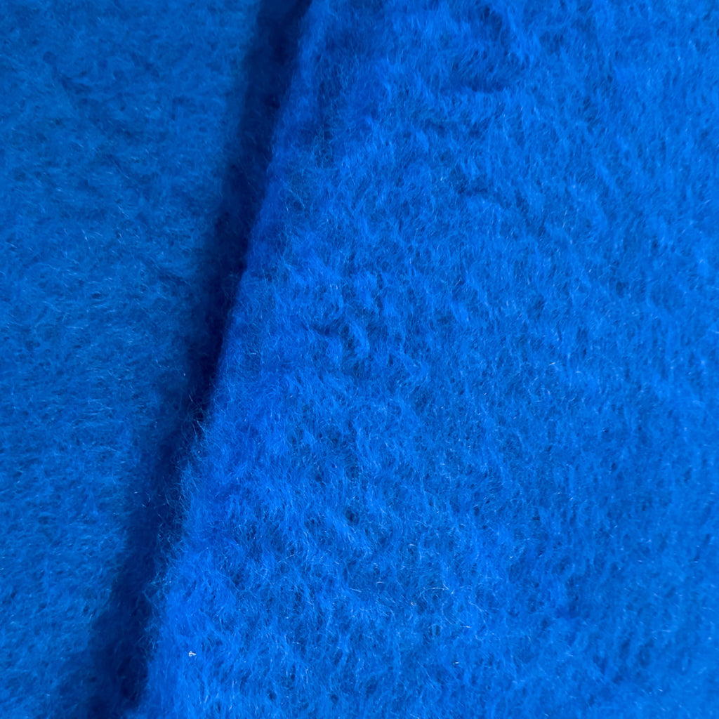 Blue Mohair Throw Blanket