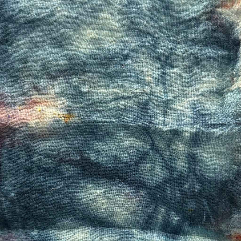 Ad Astra Ice Dyed Linen Napkins, Blue