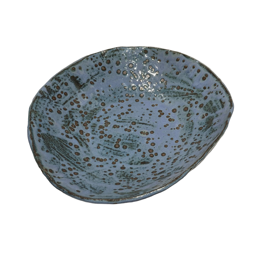 Tivoli Tile Works Small Serving Bowl, Spotty Metallic