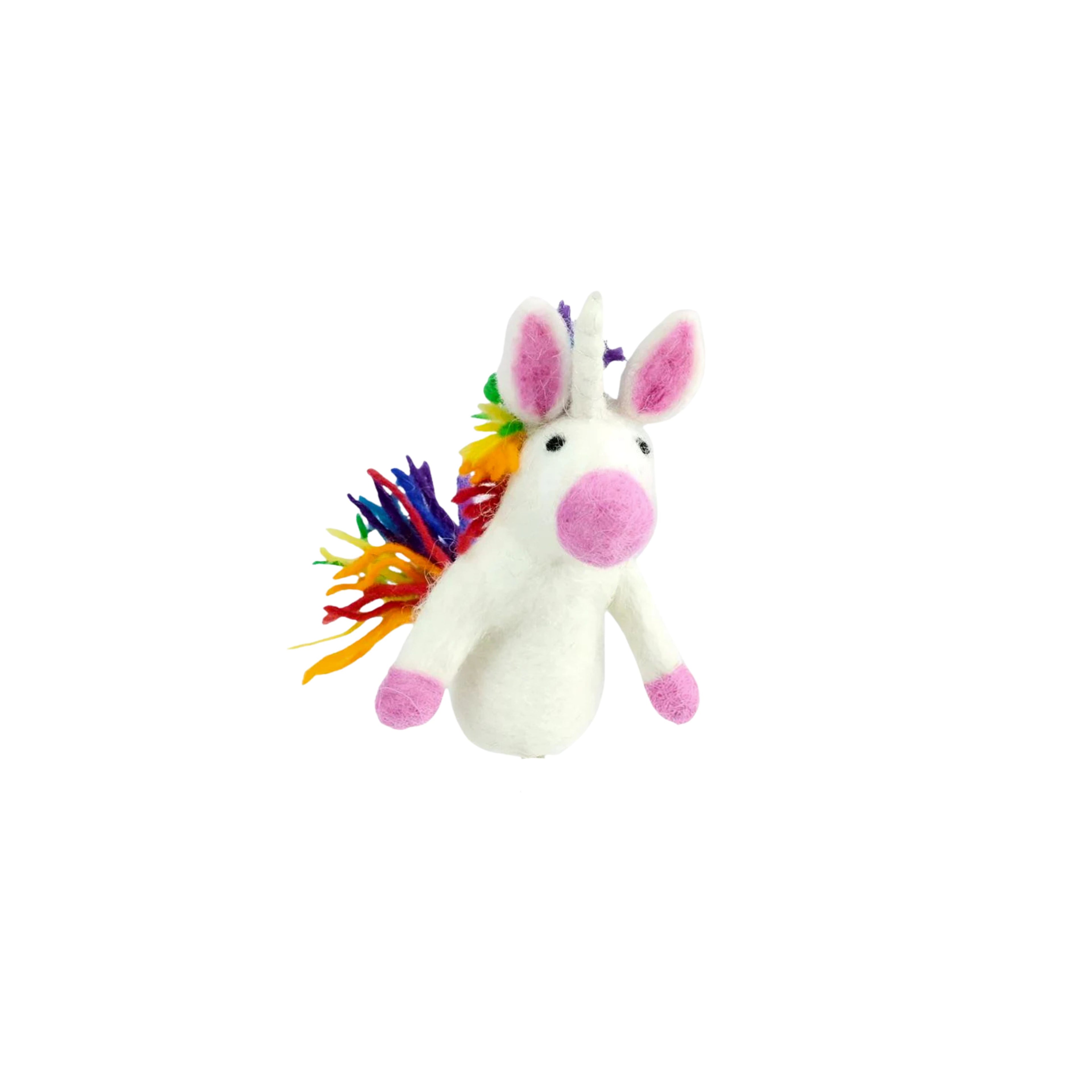 Unicorn finger puppet