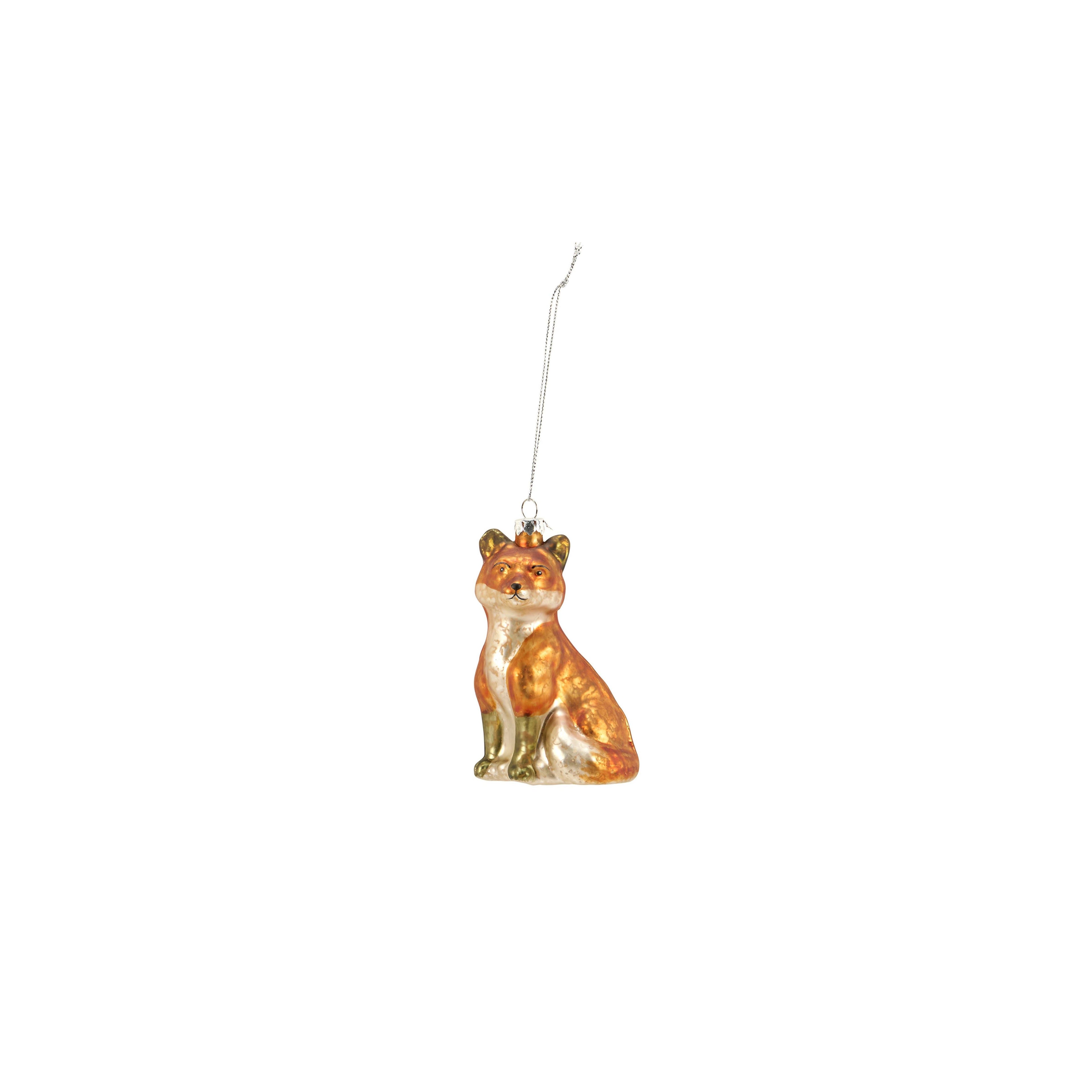 Glass Fox Ornament