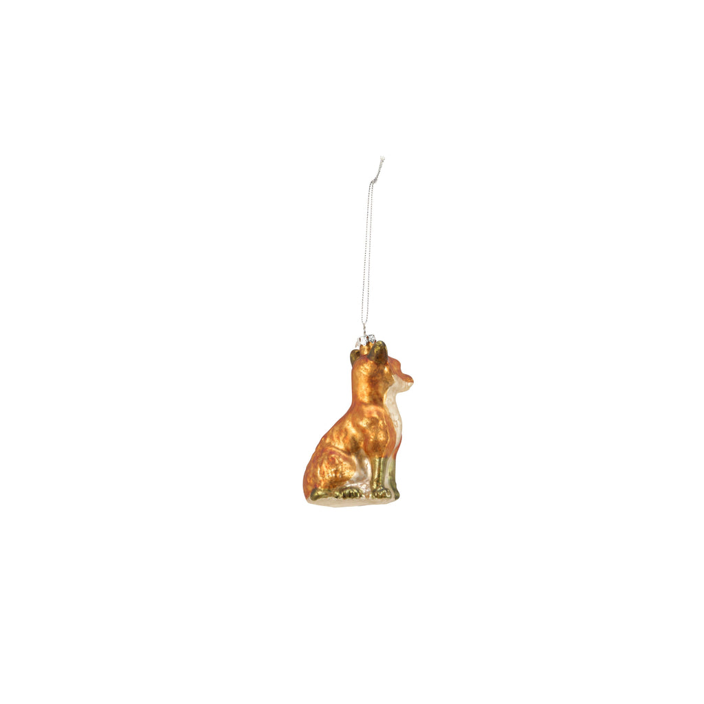 Glass Fox Ornament