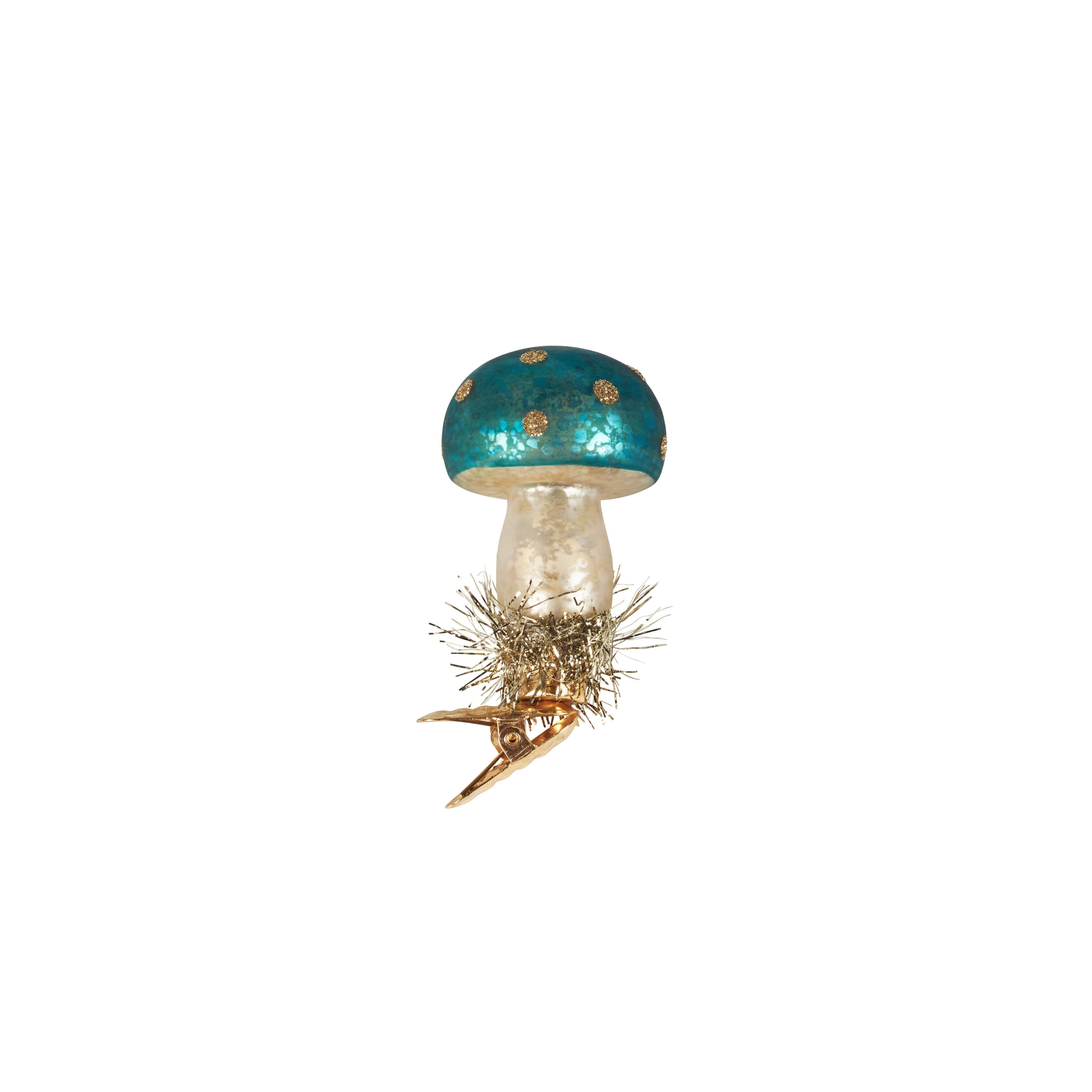 Glass Mushroom Ornament