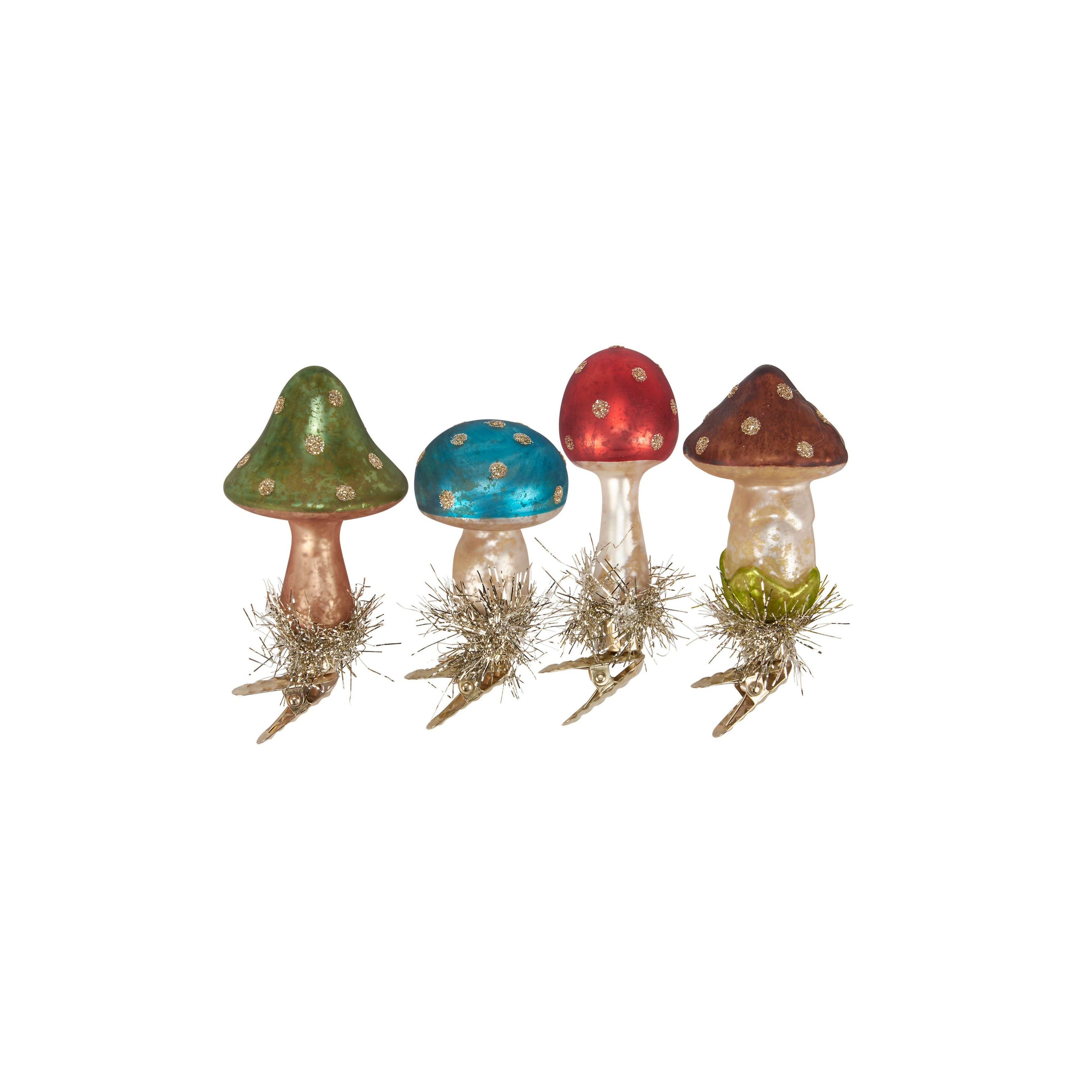 Glass Mushroom Ornament