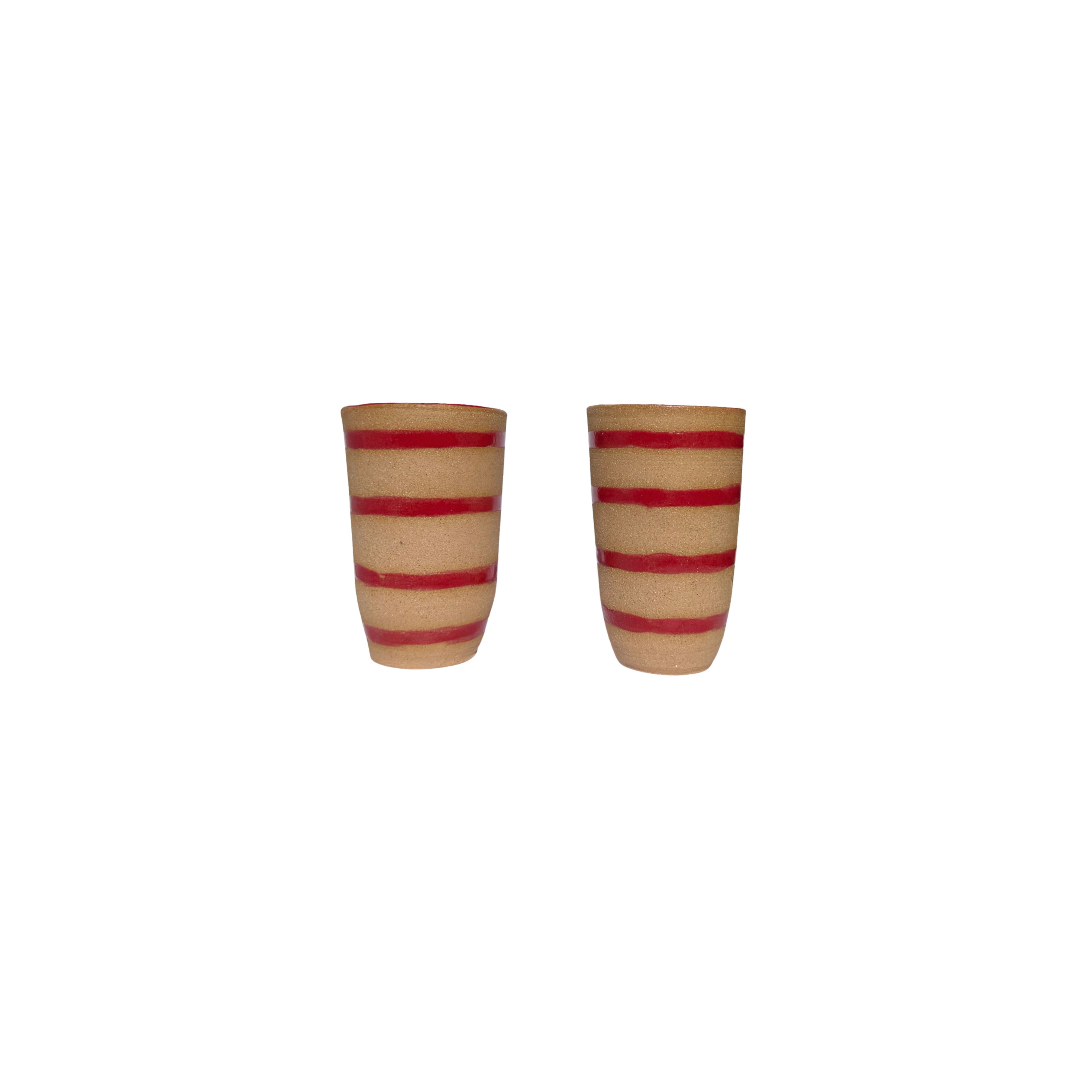 Tivoli Tile Works Striped Cups