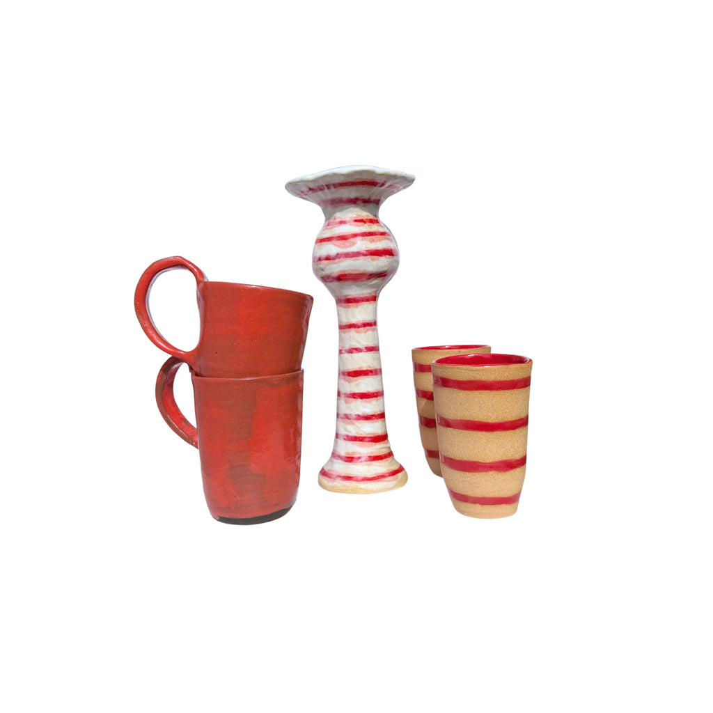 Tivoli Tile Works Striped Cups