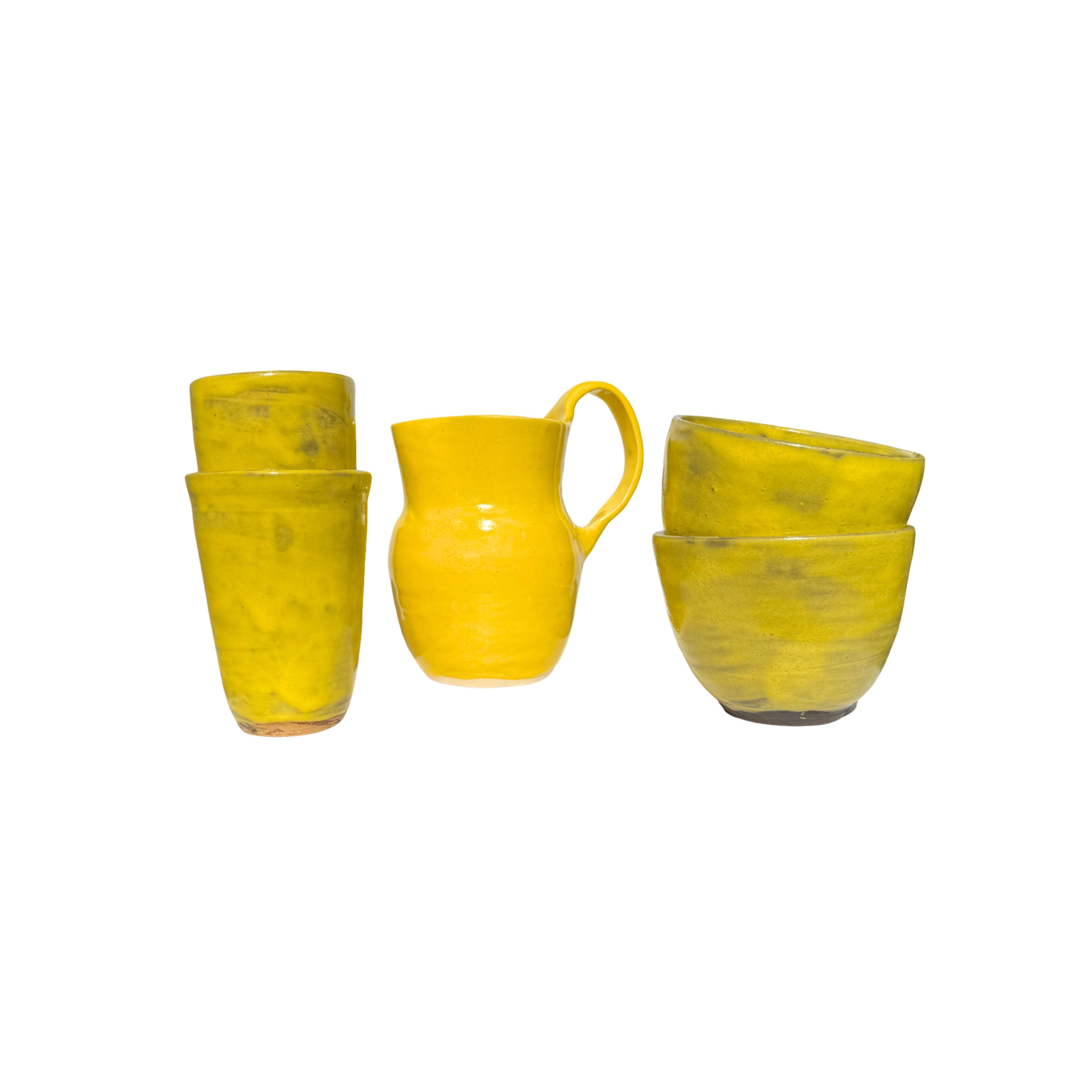 Tivoli Tile Works Yellow Tall Bowl