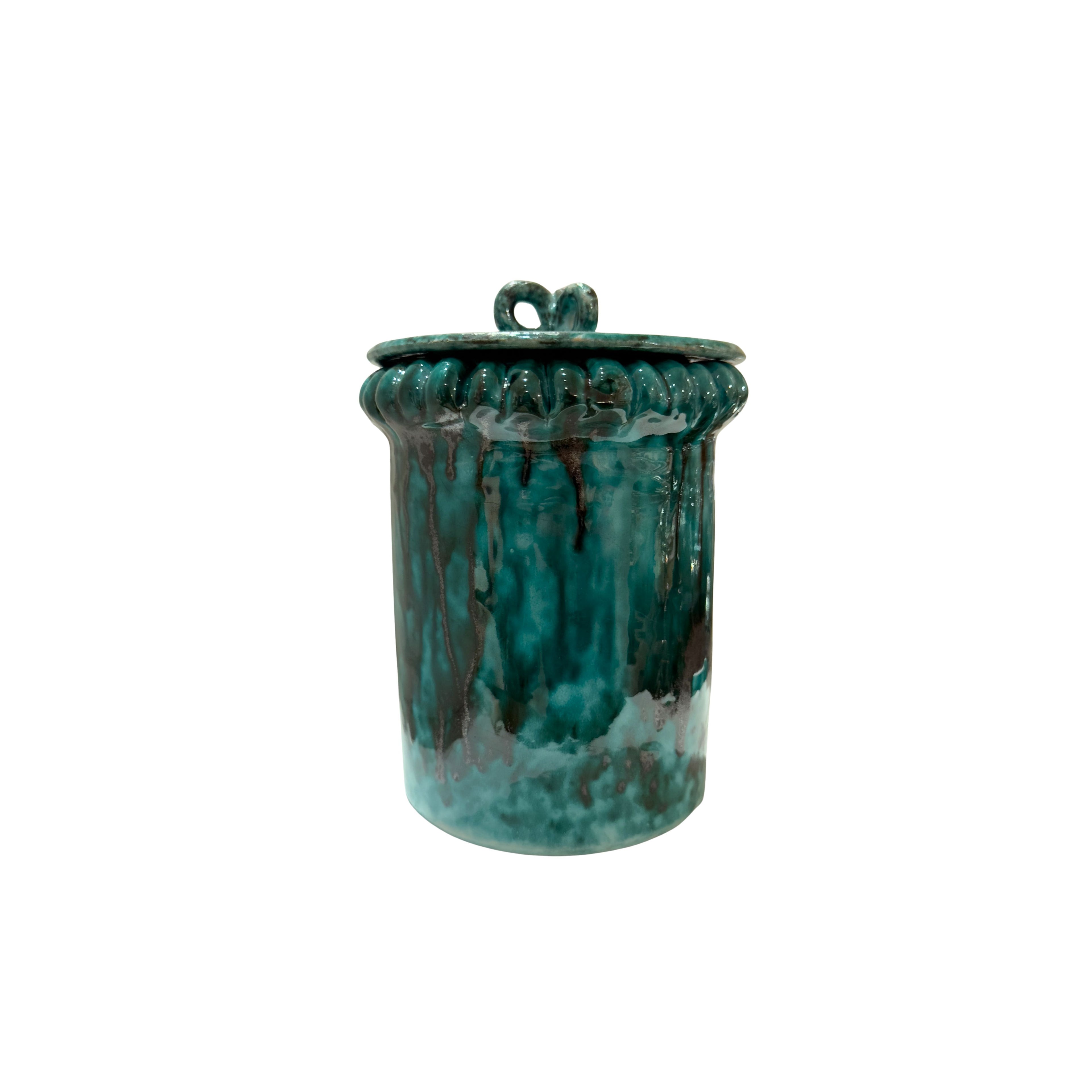 Mid Century Italian Ceramic Canisters, Set of 4