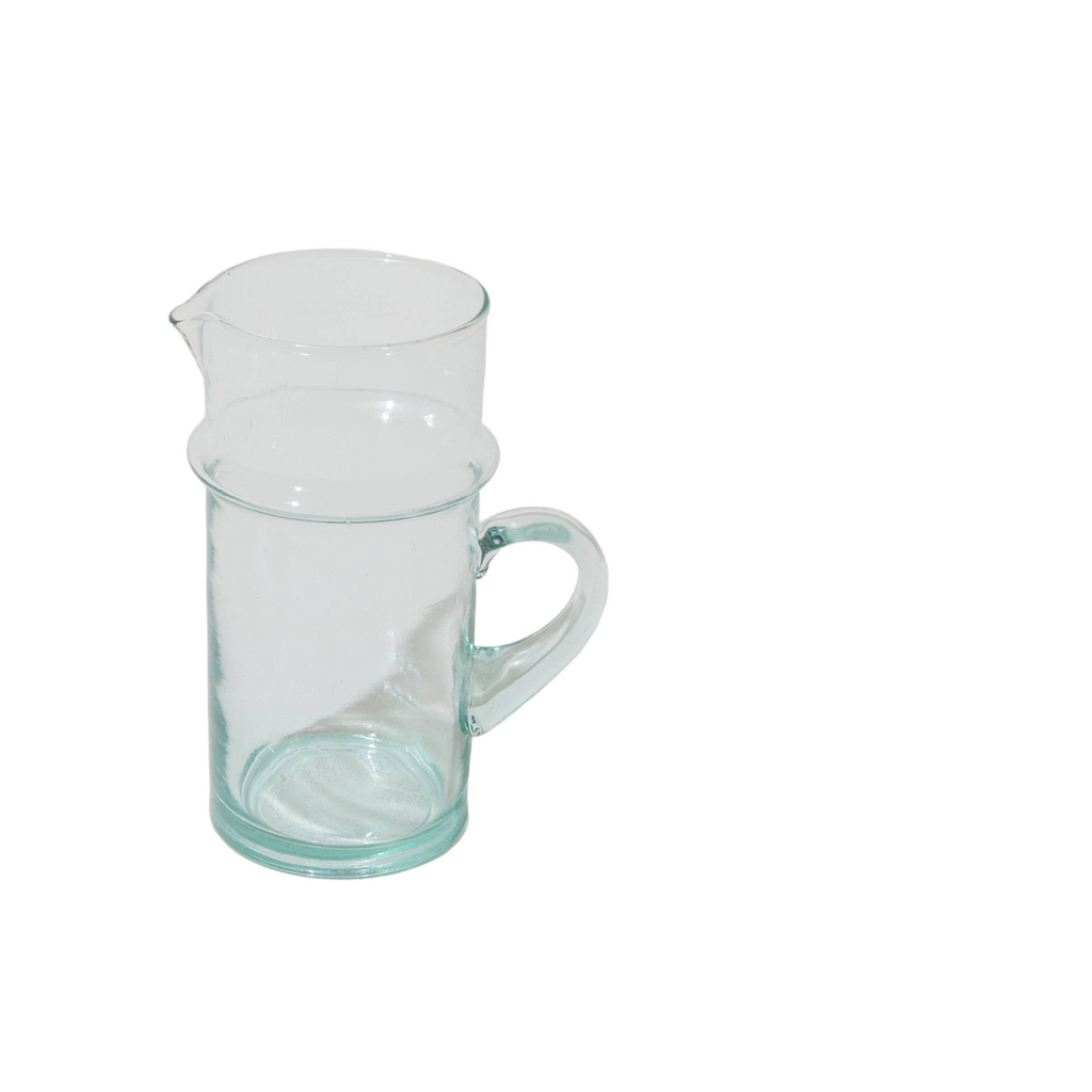 Glass Pitcher, Recycled and Handblown