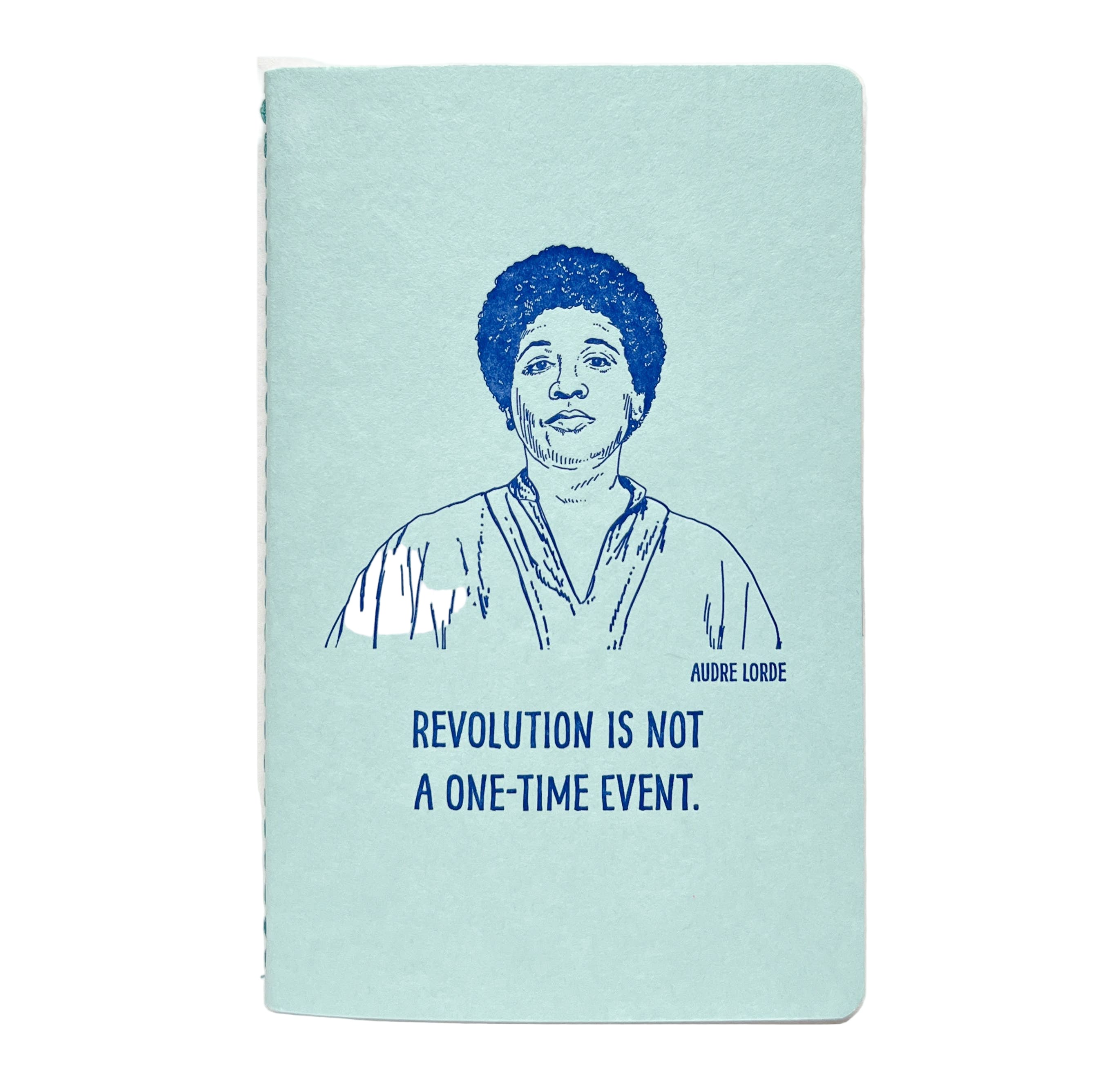 Audre Lorde letterpress notebook