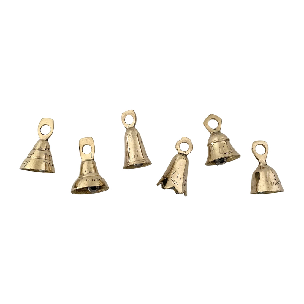 Handmade Small Brass Bells, 1 3/4"