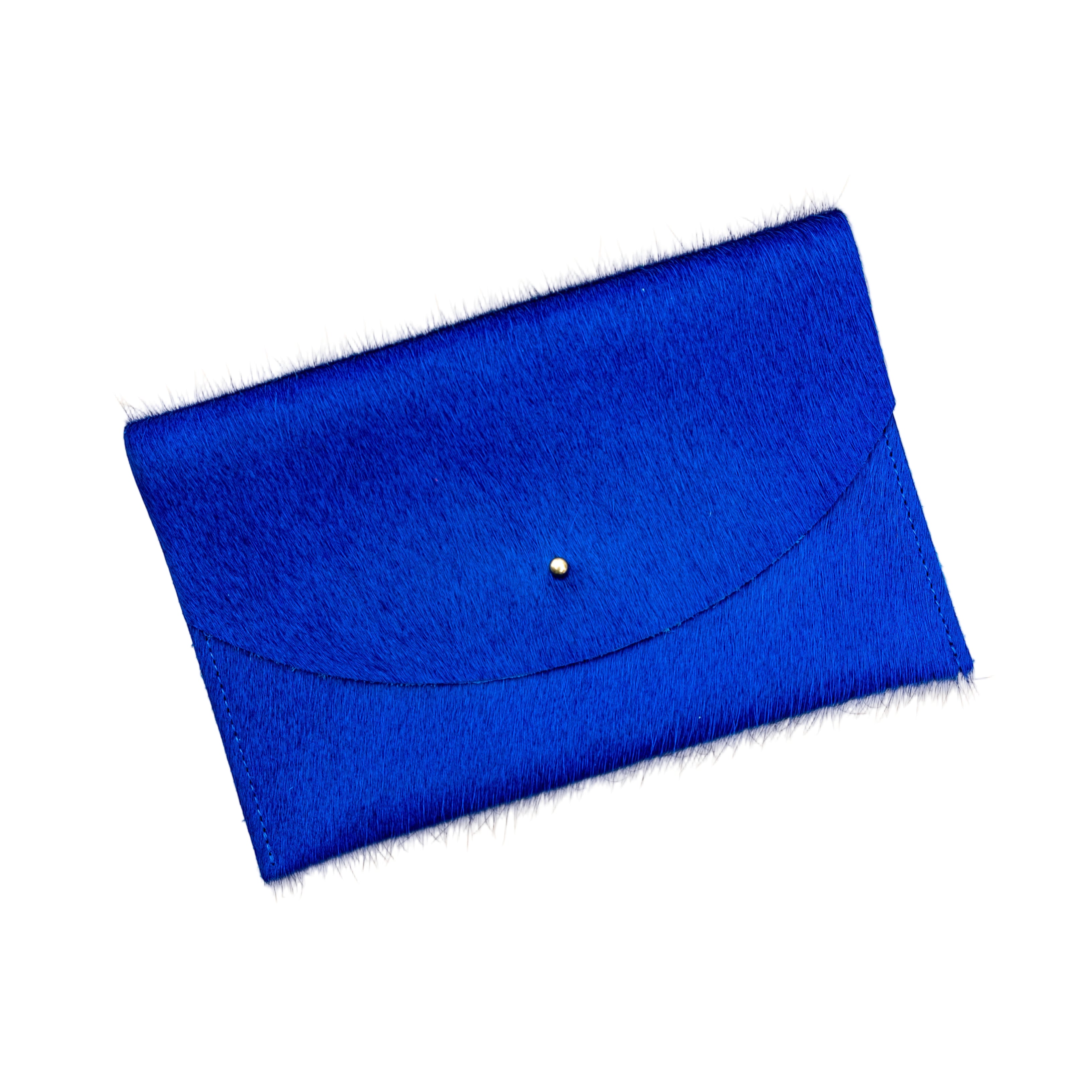 Envelope Pouch - Lapis Hair on Hide