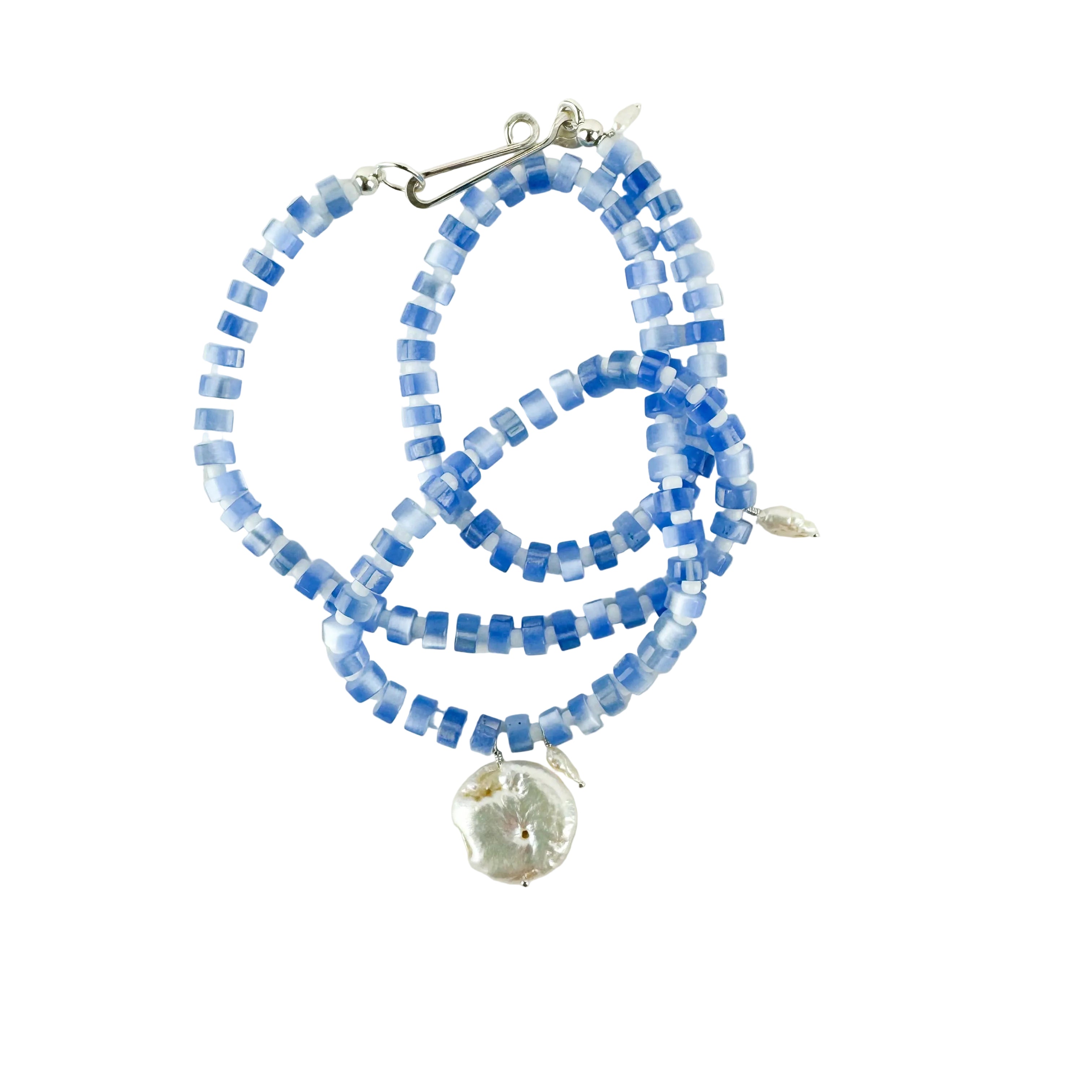 The Galileo Galilei - Blue/White: 15" / Sterling Silver