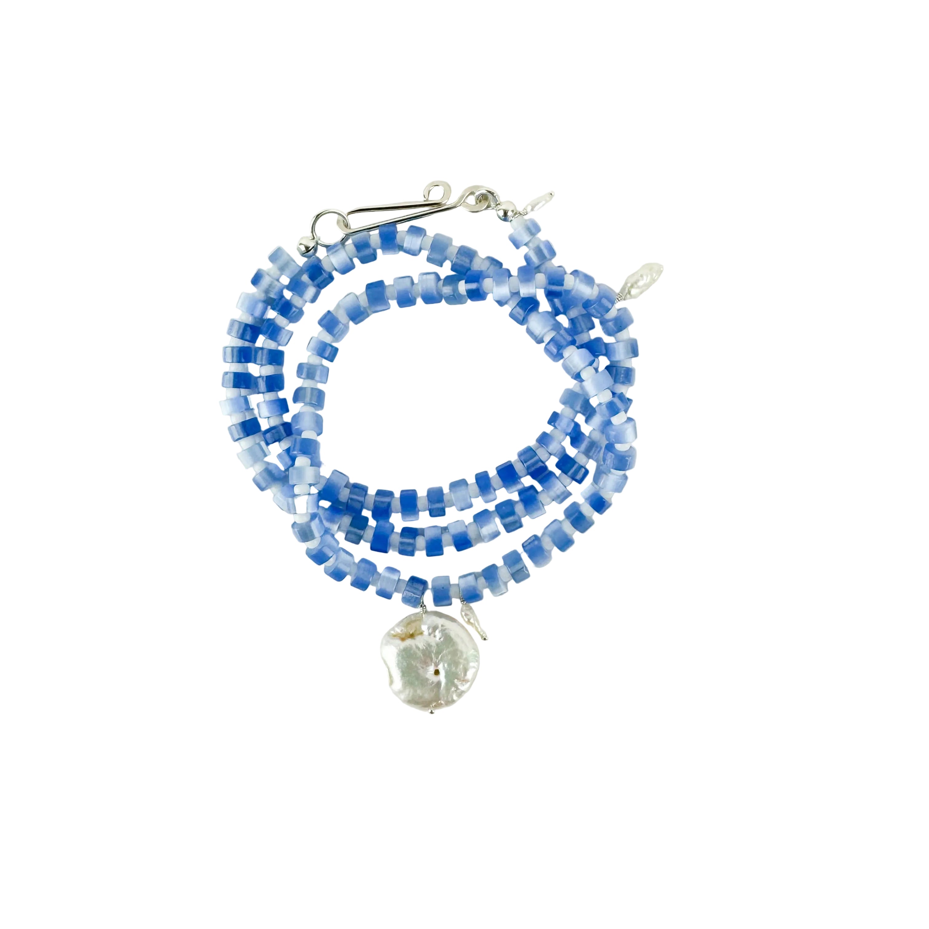 The Galileo Galilei - Blue/White: 15" / Sterling Silver